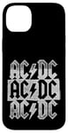 Coque pour iPhone 14 Plus AC/DC - Triple logo empilé vieilli