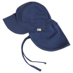 Joha Basic bambus solhatt til baby - navy