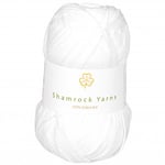 Shamrock Yarns 100% Bomull 8/4 Garn 02 Hvit