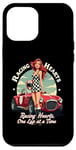 iPhone 12 Pro Max Racing Hearts, One Lap At A Time Pinup Case