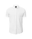 Joop ! Mens Short Sleeve Shirt - White - Size 2XL