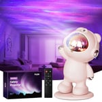 FULEN Projecteur Ciel Etoile, Veilleuse LED pour Chambre d'Enfant, Nuage Lumiere led Plafond, Projecteur de Galaxie Aurora pour Decoration, Cadeau de Noël pour Garçons, Filles et Couples,Rose