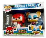 FUNKO POP-KNUCKLES AND ROUGE - SONIC THE HEDGEHOG-Brand New With Free Delivery