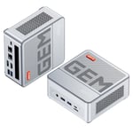 Mini PC AOOSTAR GEM12, AMD Ryzen 7 8845HS 8 coeurs - 5.1 Ghz - Ram 32 Go - SSD 1 To, HDMI 2.1 + DP 1.4 + USB 4 + Type-C, écran 4K 120 Hz, WiFi 6, Bluetooth 5.2