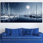 DIY 5D Diamond Painting Kits Large Size Full Drill Moon Diamond Painting Crystal Rhinestone Embroidery Cross Stitch Art Craft for Home Wall Decor 80x180cm