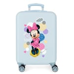 Disney Love Minnie Valise Trolley Cabine Rose 37x55x20 cms Rigide ABS Serrure à combinaison 34L 2,6Kgs 4 roues doubles Bagage à main