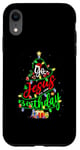 iPhone XR Go Jesus Its Your Birthday Christmas Tree Case