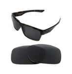 NEW POLARIZED BLACK REPLACEMENT LENS FOR OAKLEY TWO FACE XL SUNGLASSES