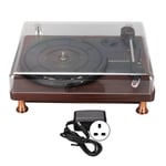 Bluetooth Record Player 3 Speed ​​Stereo Kaiutin Vintage Langaton Levysoitin Pölysuojalla 100-240V UK Plug