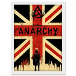 Doppelganger33 LTD Civil Unrest Punk Rioting UK Houses Parliament Riot Artwork Framed A3 Wall Art Print