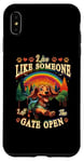 iPhone XS Max Live Like Someone Left Gate Open Dachshund Dog Pet Owner Case