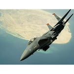 Artery8 Military USA USAF F-15E Strike Eagle Jet Fighter Large Wall Art Poster Print Thick Paper 18X24 Inch