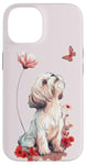 Coque pour iPhone 14 Shih Tzu Papillon Chiens Mignons Shih Tzu