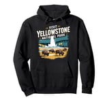 Visit Yellowstone National Park Scenic Wildlife Pullover Hoodie