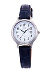 ORIENT iO NATURAL & PLAIN LIGHTCHARGE RN-WG0009S Women's Watch Blue Leather NEW