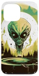 Coque pour iPhone 13 Pro Max Tête d'extraterrestre verte mignonne visage OVNI || Alien