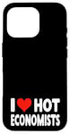 Coque pour iPhone 16 Pro I Love Hot Economists Heart – Husband Micro Marco Economics