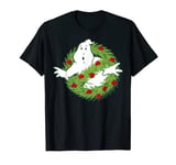 Ghostbusters Classic Logo Christmas Wreath Graphic T-Shirt T-Shirt