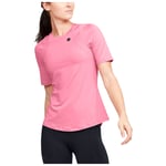 Under Armour Ladies Rush Fitted Training T-Shirt UA Gym Yoga Running Sports Top