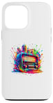 Coque pour iPhone 13 Pro Max Splash Art Radio Vintage Radios Antiques