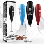 Zulay Milk Boss Mighty Milk Frother Handheld Whisk Mixer With 16