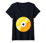 Womens Vinyl Record Player Album V-Neck T-Shirt