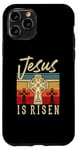 Coque pour iPhone 11 Pro Ancienne croix chrétienne de la foi ressuscitée de Jésus