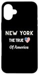 iPhone 16 Plus Patriotic Love New York USA The True Heart Of America Case