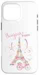 iPhone 16 Pro Max Bonjour Paris Eiffel Tower The Sign Of Love France Parisian Case