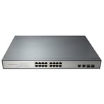 PNI Switch POE SWPOE16, 16 Port 10/100Mbps e 2 Port 10/100/1000Mbps