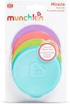 Munchkin / Miracle Cup Lids Fit All Miracle Cup Styles/Multicoloured/Pack of 4