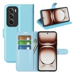 Oppo Reno 12 Pu Wallet Case [Lightblue]