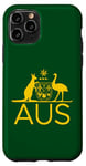 iPhone 11 Pro AUSTRALIA KANGAROO AND EMU COAT OF ARMS AUS AUSSIE SPORTS Case