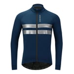 Veste De Cyclisme Thermique Chaude Casting Winter Smile,Vêtements De Vélo Coupe-Vent Hydrofuge,Maillot Long Vtt Et Vélo De Route