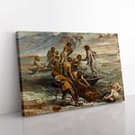 Big Box Art Peter Paul Rubens The Miraculous Fish Drought Canvas Wall Art Print Ready to Hang Picture, 76 x 50 cm (30 x 20 Inch), Multi-Coloured