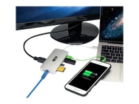 Eaton Tripp Lite Series Usb C Docking Station, 4K @ 30 Hz, Hdmi, Thunderbolt 3, Usb-A Hub, Pd Charging, Sd/Micro Sd, Gbe, Usb Type C, Usb-C - Dokkingstasjon - Usb-C 3.1 / Thunderbolt 3 - Hdmi - 1Gbe