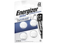 Energizer Knapcellebatteri Cr 2032 3 V 4 Stk 235 Mah Lithium E304206100