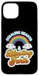 Coque pour iPhone 15 Plus Stealing Hearts & Blasting Pets Funny Valentines Rainbow