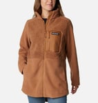 Veste polaire longue en sherpa lodge - femme