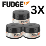 3X Fudge Professional Grooming Putty, Blow Dry Hair Styling Paste, 75 g