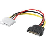 Strömkabel adapter 4-pol Molex till SATA hane