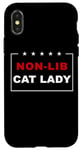 Coque pour iPhone X/XS Non-Lib Cat Lady – Funny Anti-Woke USA