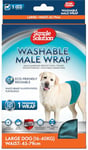 Simple Solution Couche Enveloppante Et Lavable Pour Chien Male - Taille Large