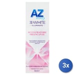 3x Az Dentifrice 3D Blanc 50 Ml. Accélérateur Blanchissant