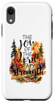 Coque pour iPhone XR 2024 Fall The Joy Of The Lord Is My Strength Écriture verset