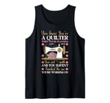 Quilting Knitting Crochet Sewing Machine Fabric Crafting Tank Top