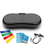 Plateforme Vibrante Ultra Slim Bluefin Fitness | Technologie innovante | 5 programmes + 180 Niveaux | Entraînement Complet du Corps | Fitness à Domicile sans Bruit | Rangement Facile et Compact