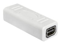 Delock - Displayport-Könsbytare - Mini Displayport (Hona) Till Mini Displayport (Hona) - 3.9 Cm - Vit