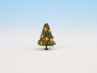 Noch 22111 - Sapin de Noël illuminé, vert, avec 10 LEDs, 5 cm de haut