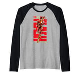 The Flash Movie Sprinting Raglan Baseball Tee